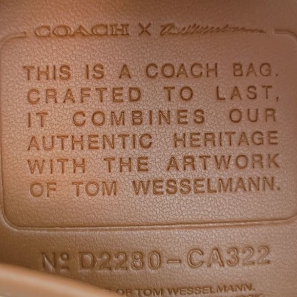 NWT COACH TOM WESSELMANN ARTWORK CROSSBODY PURSE FLIGHT BAG ADJUSTABLE S… - Picture 12 of 13